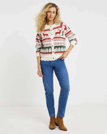 Joe Browns Winter Scenes Fairisle Christmas Cardigan