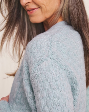 Julipa Textured Stitch Soft Wool Cardigan