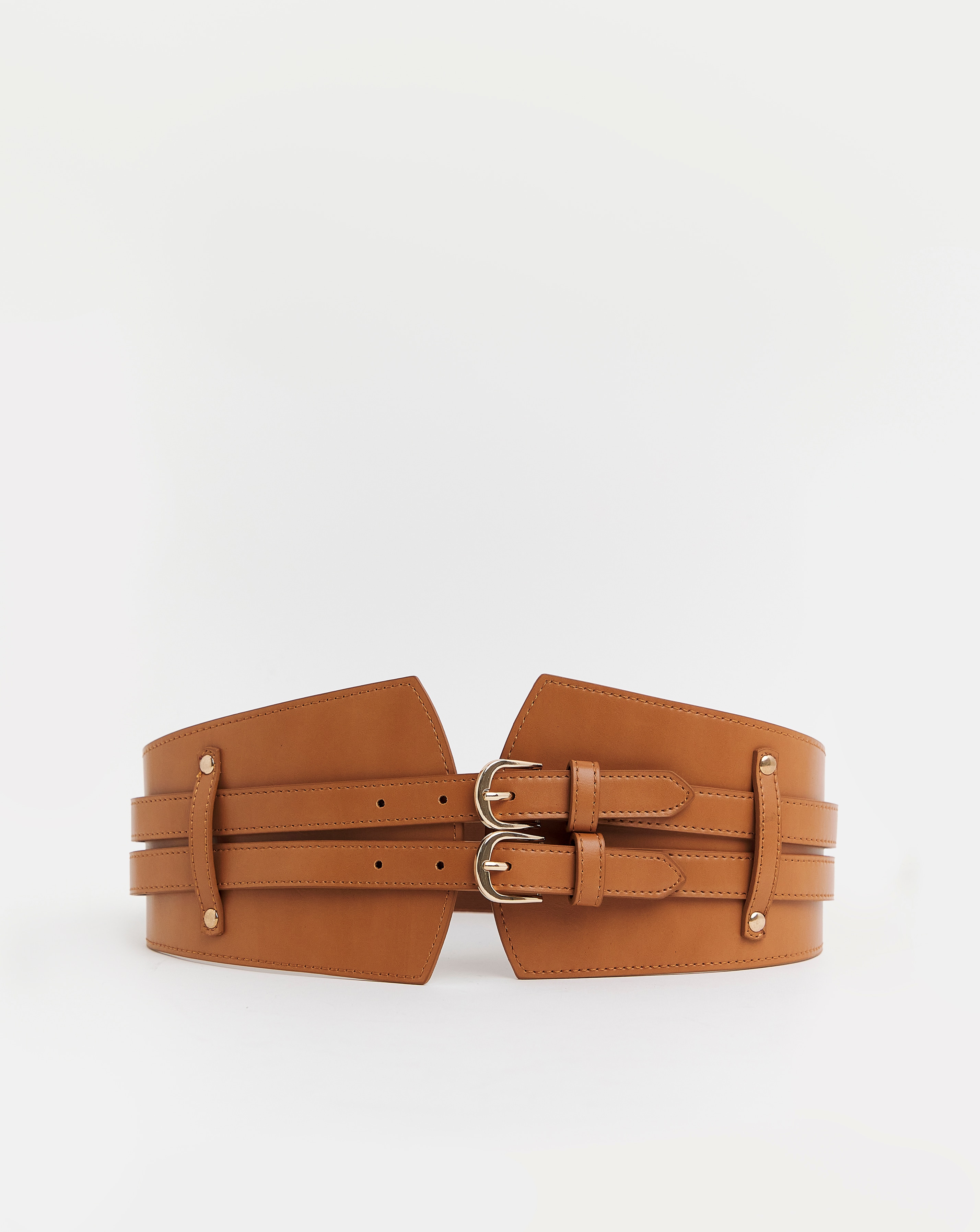double buckle corset belt