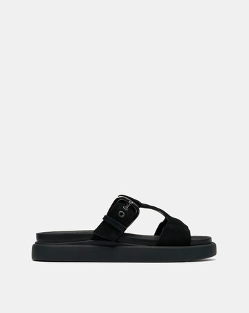 Clarks Black Suede Aristella West Sandals - Standard Fit (D)