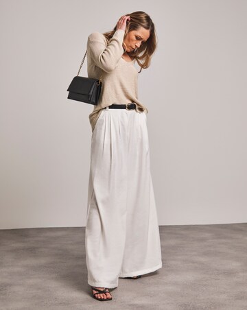 Anthology V Neck Tape Yarn Longline Jumper