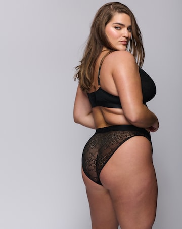 Lemonade Dolls Signature Lace High Waist Brazilian Black