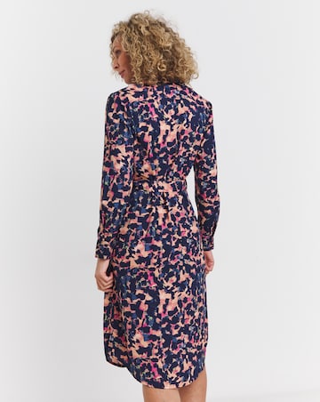 Button Through Midi Shirt Dress