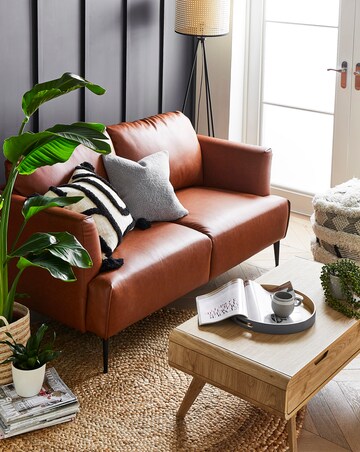 Gray & Osbourn No.131 Faux Leather 2 Seater Sofa