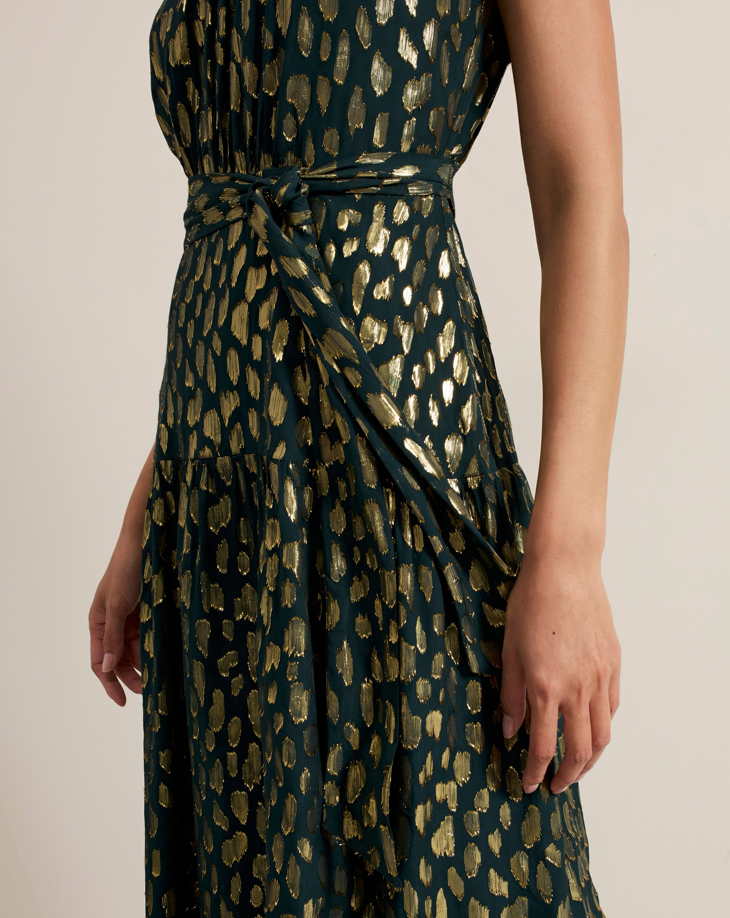 Phase Eight Lilani Shimmer Midi Dress | JD Williams