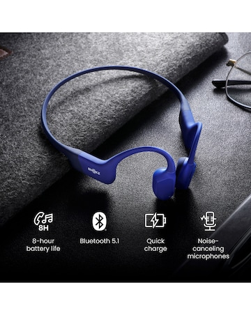 Shokz OpenRun Bone Conduction Open-Ear Headphones - Blue