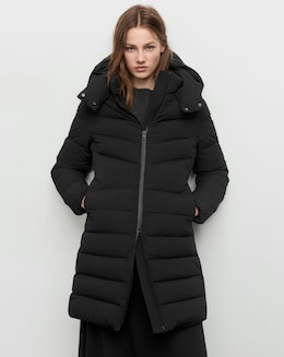 Mango Double Zip Hooded Puffer Coat