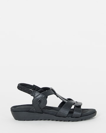 Larisa Twist Detail Comfort Sandals - Wide Fit (E)