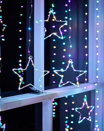 Multi Colour Star LED Window Lights