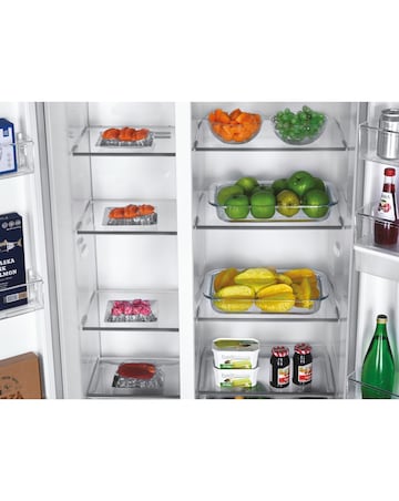 Hoover HHSBSO-6174XWDK-1 90cm Slim Non Plumbed Water Dispenser Fridge Freezer