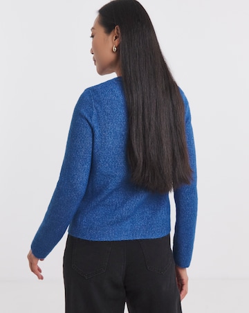 Cobalt Crew Neck Cardigan