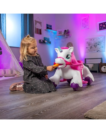 Xootz Magical Unicorn Electric Ride-On - White
