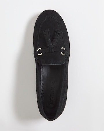 Suede Tassle Loafer - Wide Fit (E)
