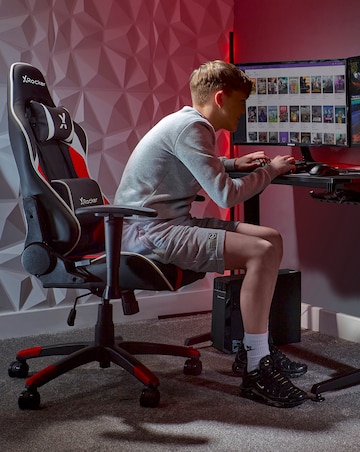 X Rocker Agility Compact eSports Gaming Chair for Juniors - Black / Red