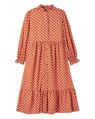 Joules Josie Woven Shirt Midi Dress