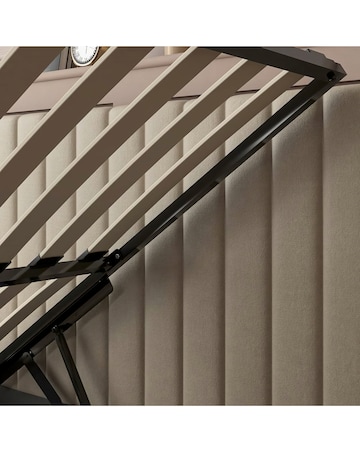 XR Living Maisie Fabric LED TV Ottoman Bed