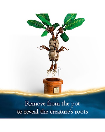 LEGO Harry Potter Mandrake Plant Toy, Magical Gift 76433