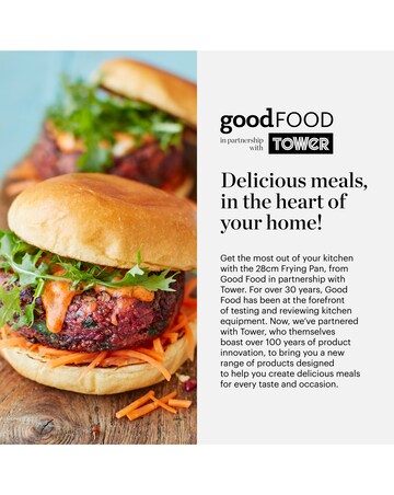 Tower x Good Food Stainless Steel 2 Piece Frying Pan Set