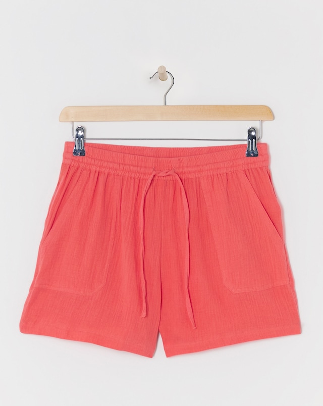 Blush Pink Cheesecloth Shorts