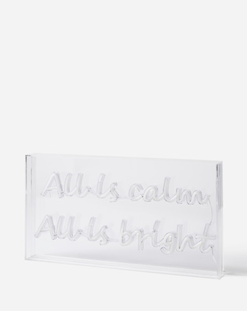 All is Bright Neon Christmas Sign