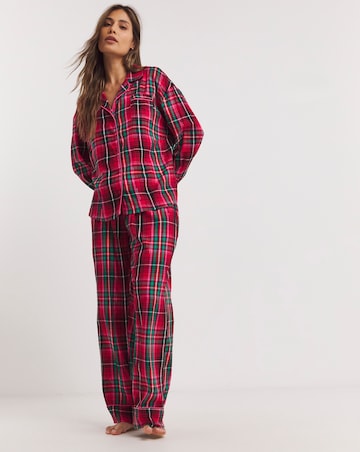 Check Button Through Pyjama Set