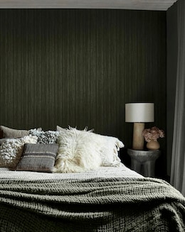 Abigail Ahern Fibre Stripe Forest Wallpaper