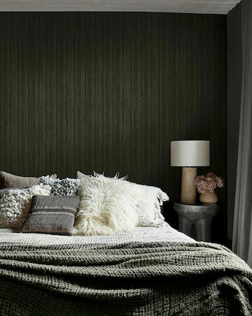 Abigail Ahern Fibre Stripe Forest Wallpaper