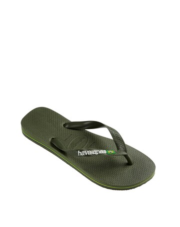 Havaianas Basil Logo Flip Flops - Green