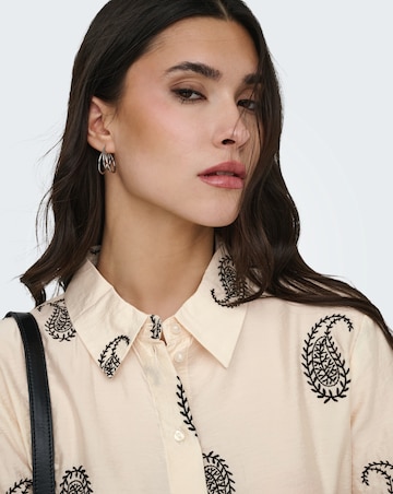 JdY Thea 7/8 Sleeve Embroidery Shirt Dress