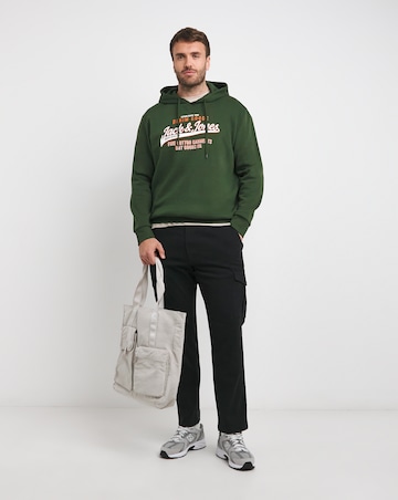 Jack & Jones Logo Hoodie - Green