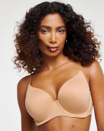 Pretty Secrets Feather Touch Moulded T Shirt Bra (B-F) Nude 4