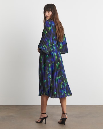 Joanna Hope Pleated Belted Midi Dress