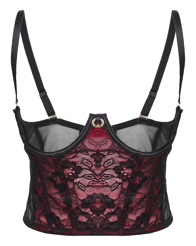 Simply Be Cupless Underwire Lace Longline Bra