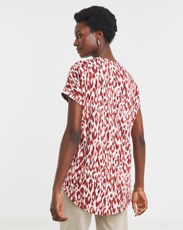 Pure Cotton 2 Pack Short Sleeve Curved Hem Longline top