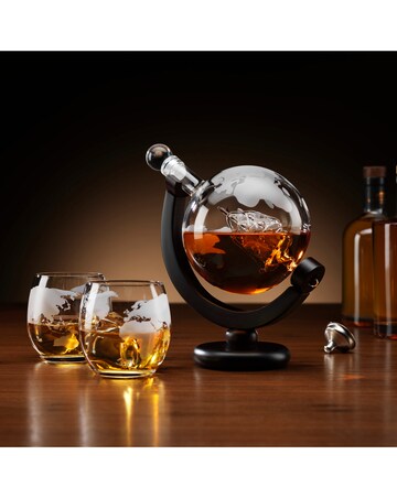 Globe Decanter and Glasses Set