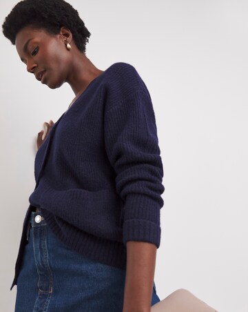 Button Ribbed Cardigan