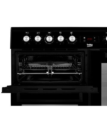 Beko KDVC100K Double Oven with Grill - Electric Range Cooker - Black