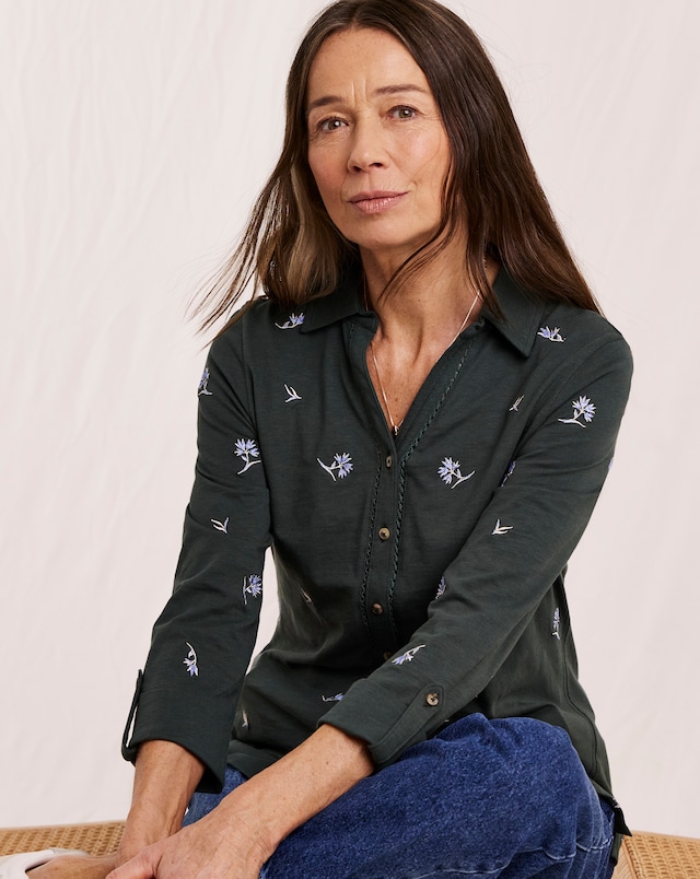 Julipa Embroidered Jersey Shirt