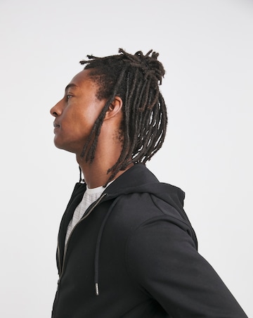 Full Zip Hoodie-Black