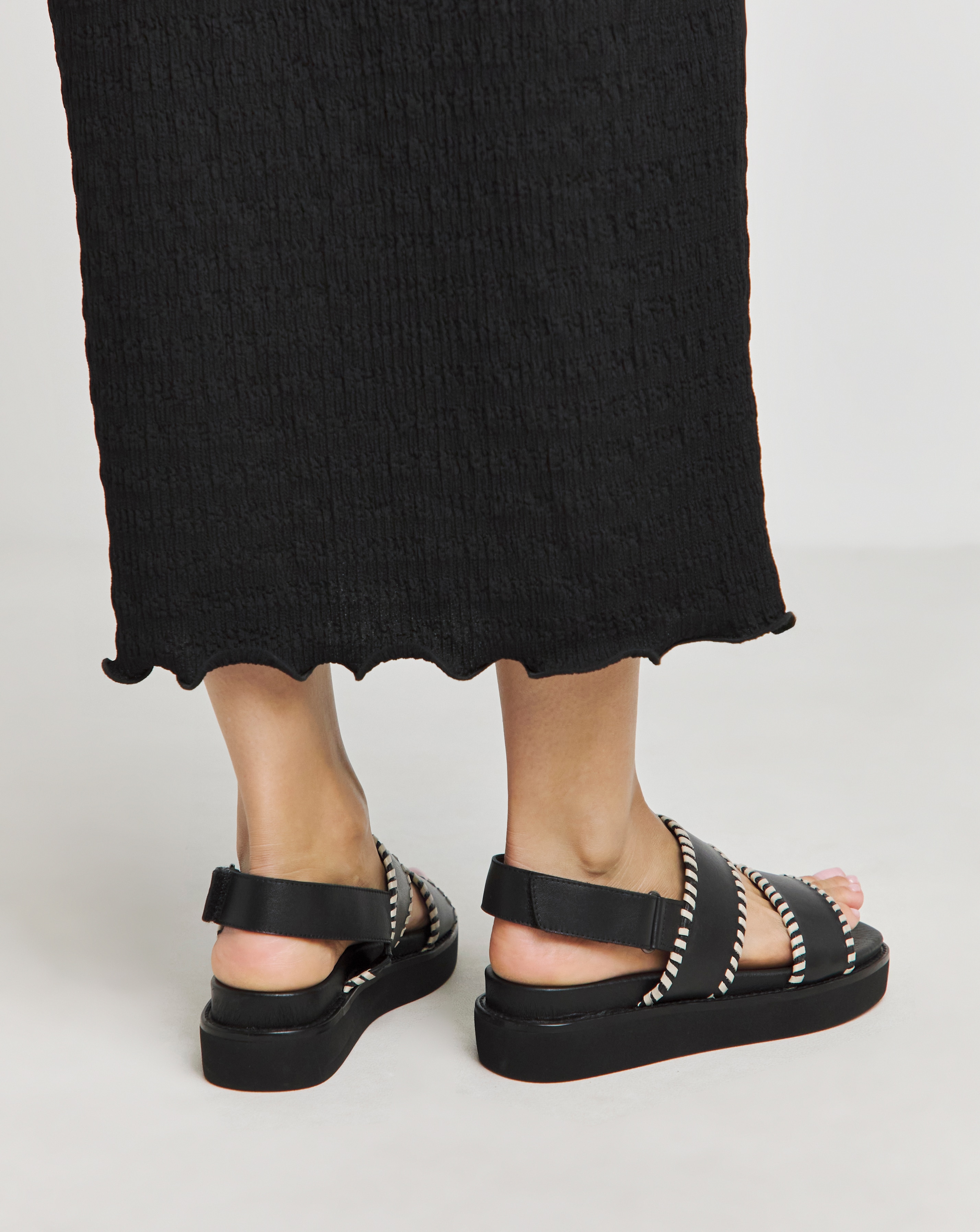 Misty Chunky Leather Sandals - Wide Fit (E) | JD Williams