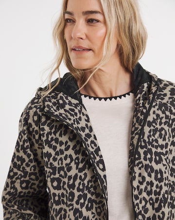 Leopard Short Lightweight Raincoat