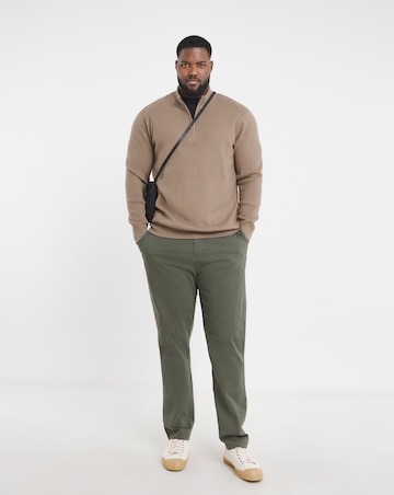 Neutral Soft Touch 1/4 Zip Sweatshirt