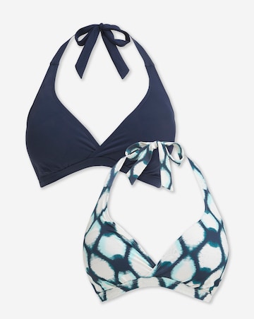 Value 2 Pack Halterneck Bikini Tops