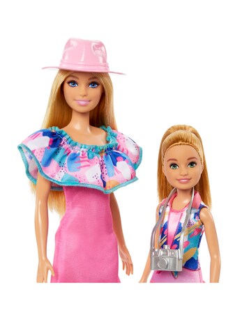 Barbie & Stacie Sister Doll Set with 2 Pet Dogs and Accessories