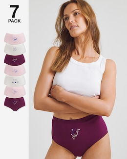 Pretty Secrets (7 Pack) Days Of The Week Full Fit Knickers Celestial