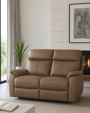 Aspire Kingsmere Leather Power Recliner 2 Seater
