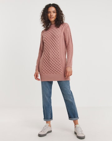 Cable Crew Neck Tunic