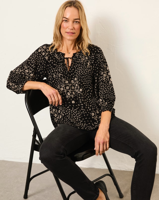 FatFace Kira Mono Blouse