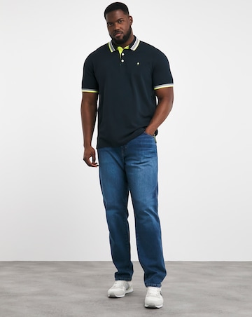 Jack & Jones Premium Paulos Tipped Polo - Navy