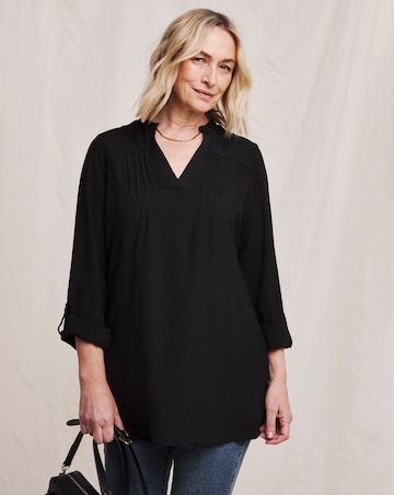 Julipa Pintuck Notch Neck Tunic